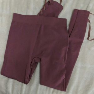 Nine West Mauve Stretchy Pants